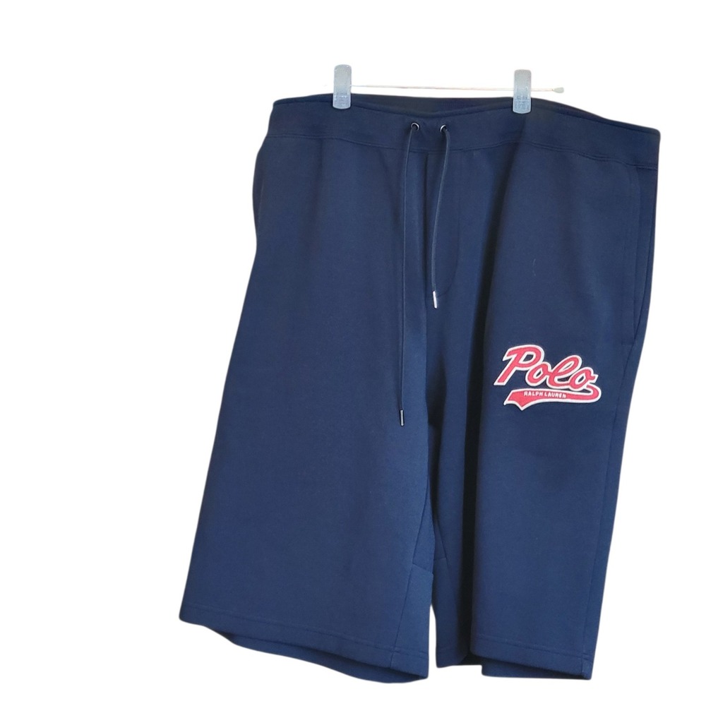 Polo Ralph Lauren Navy Logo Double Knit Shorts 2XLT Big and Tall